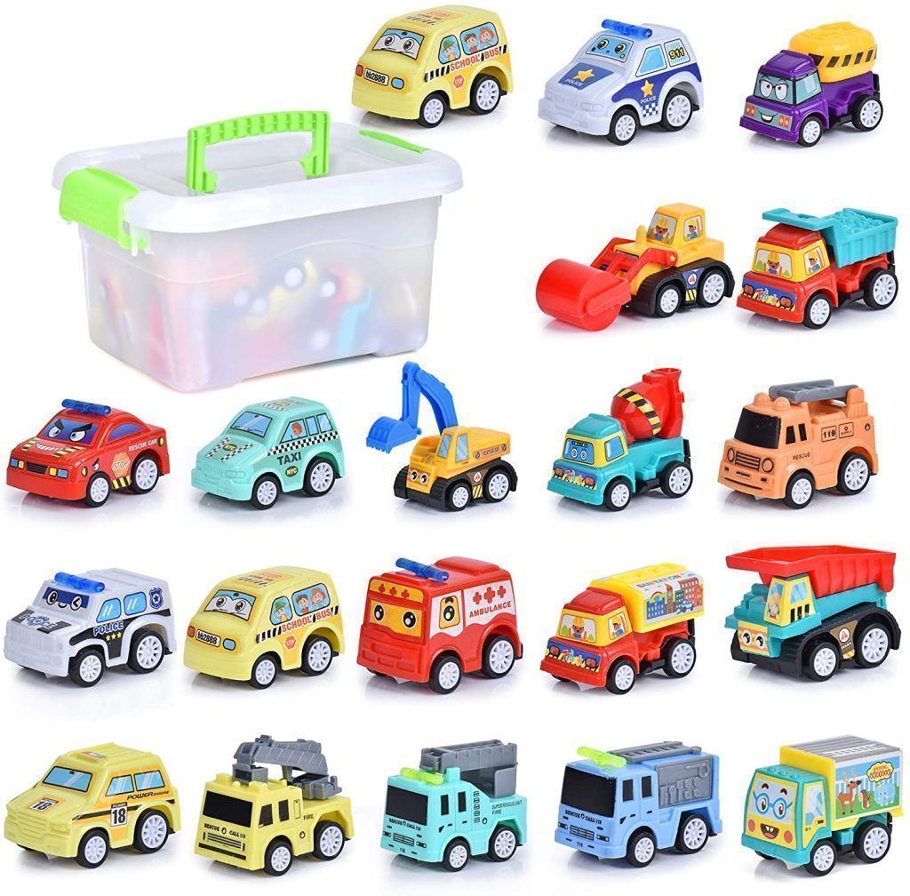 Maletín de coches de juguete para niños