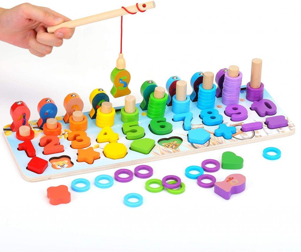 Juguete de tabla de madera de montessori