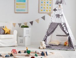habitacion infantil bonita con tipi