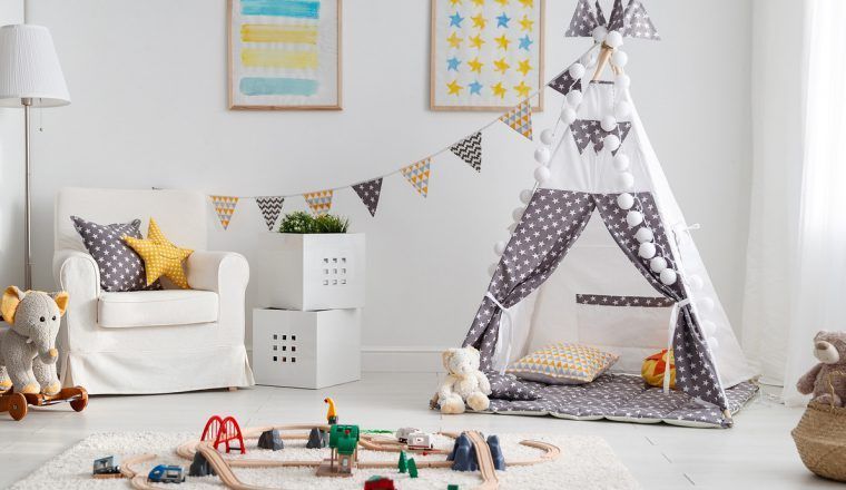 habitacion infantil bonita con tipi